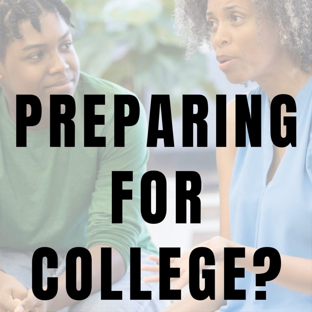 Preparing for College: Mom & Son discussing college prepartion