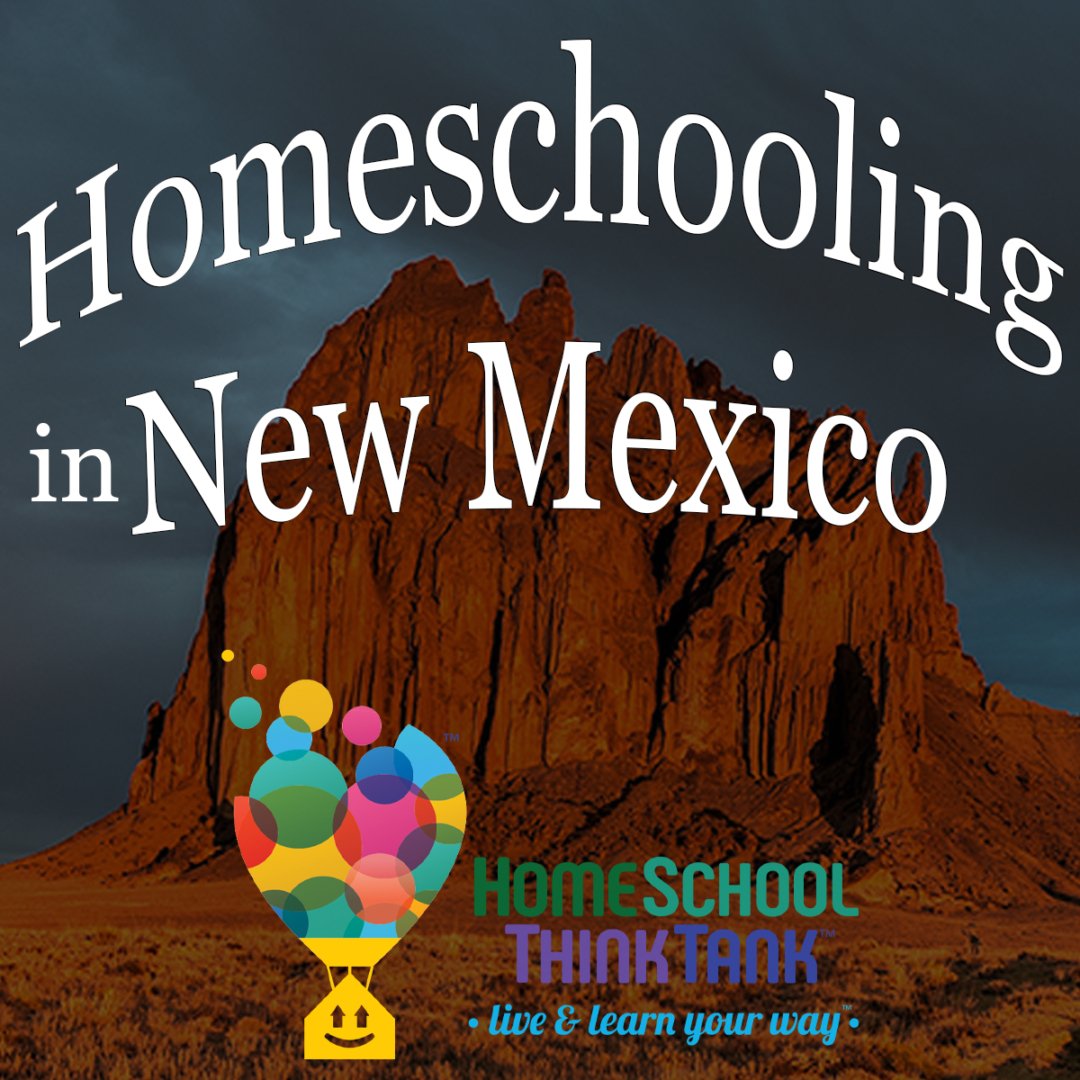 Homeschool In New Mexico: Homeschooling in New Mexico with HomeSchool ThinkTank (Image of Shiprock in background)