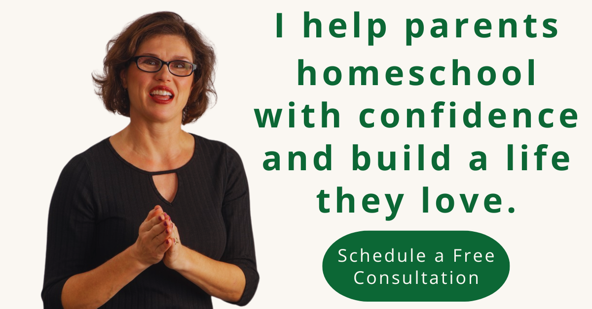 I help parents homeschool with confidence and build a life they love.